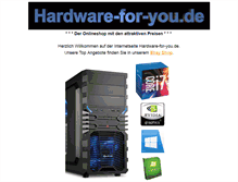 Tablet Screenshot of hardware-for-you.de